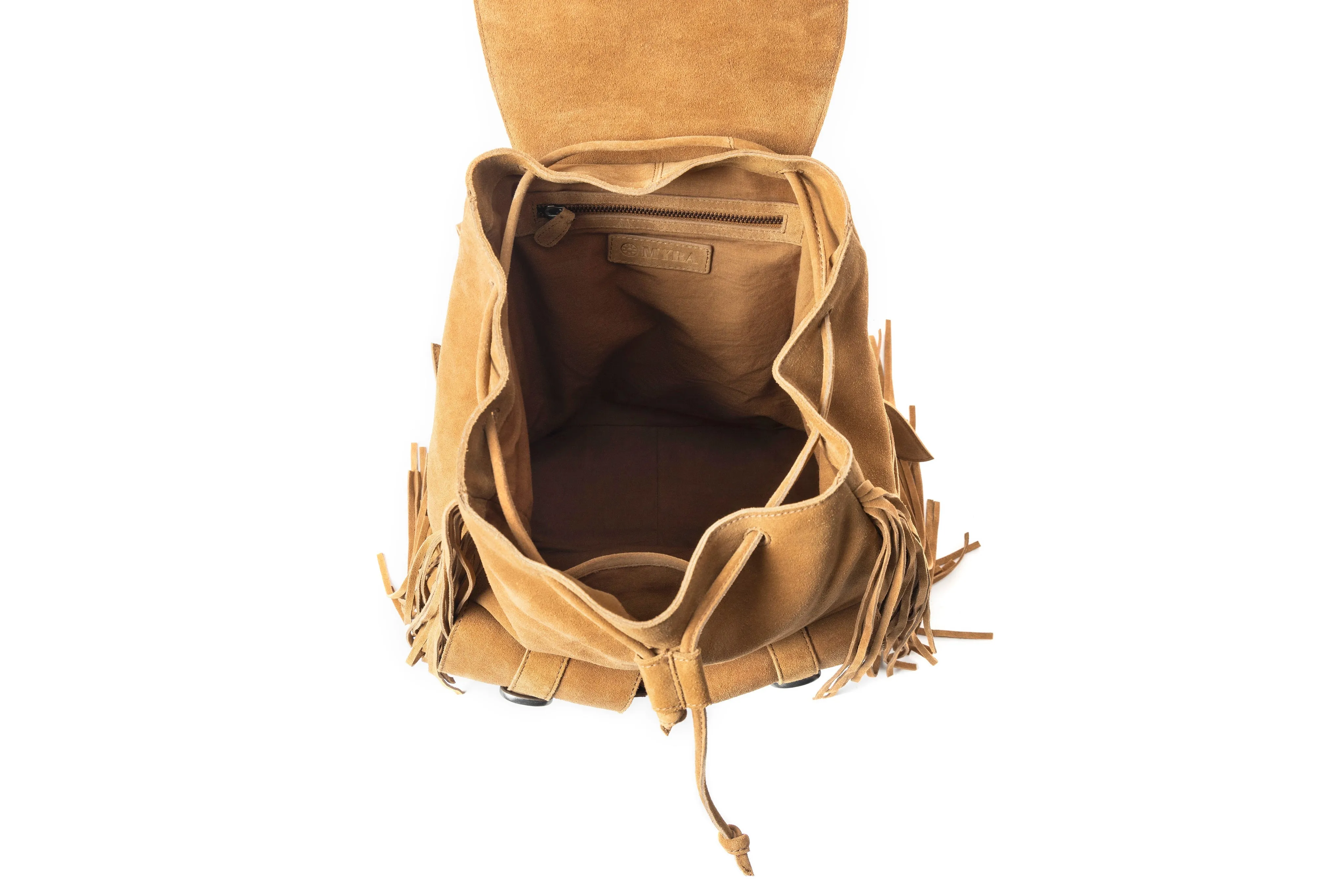 Deluxe Royale Backpack In Camel sold by Myra Bag product image thumbnail 4