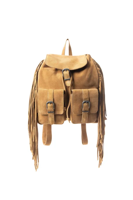 Deluxe Royale Backpack In Camel sold by Myra Bag