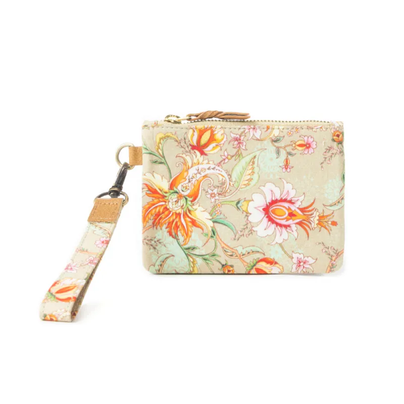 Serenity's Blooms Wallet In Beige sold by Myra Bag