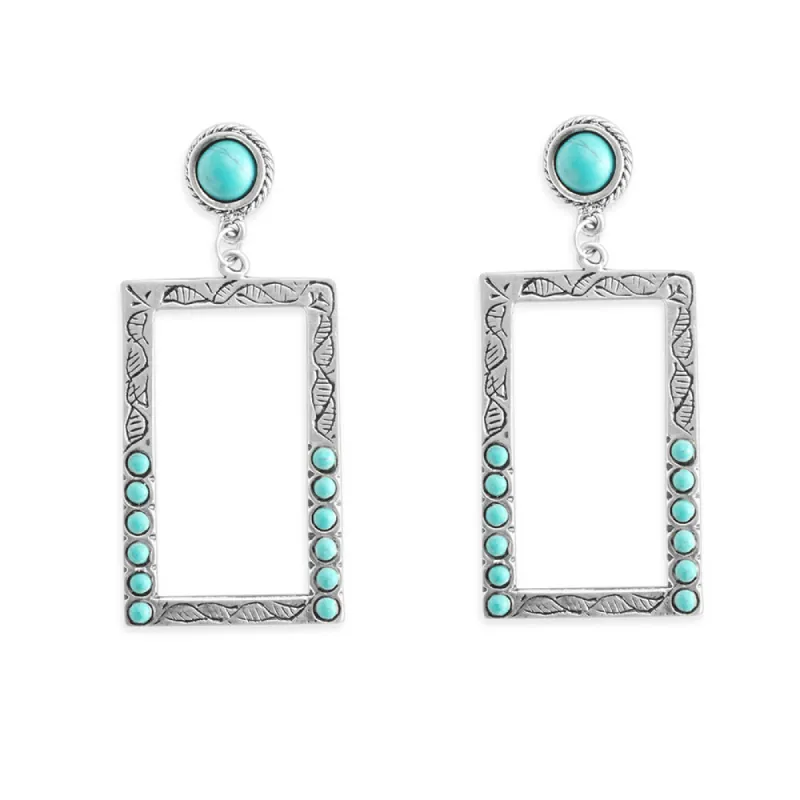 Windows of My Soul Earrings In Blue sold by Myra Bag