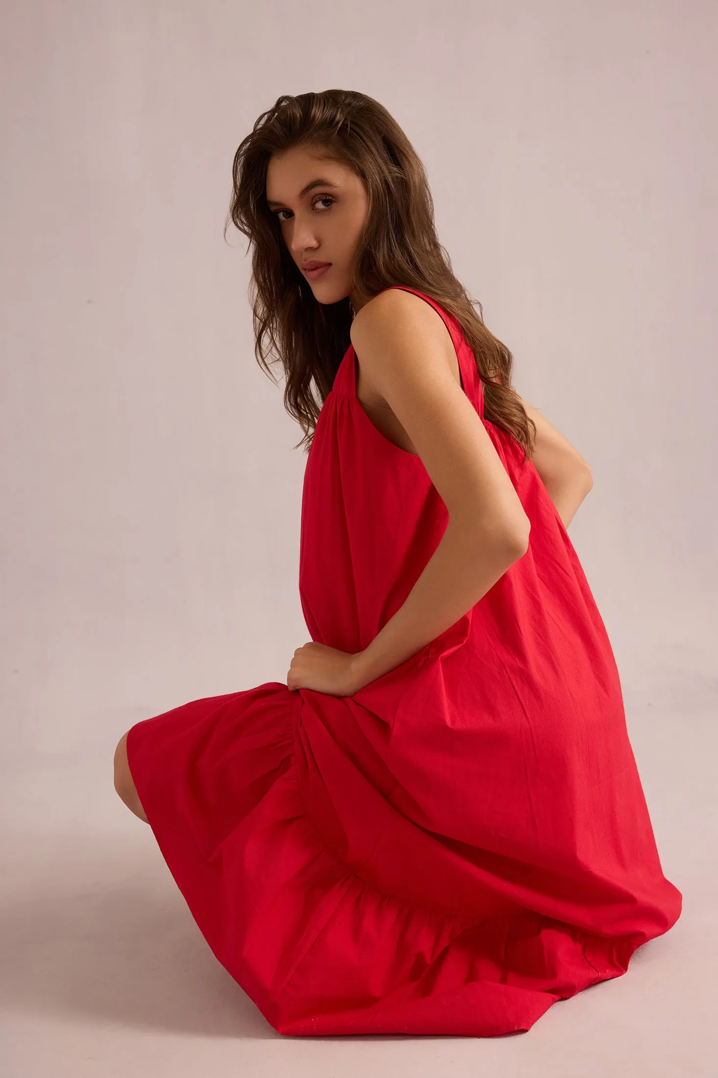 Glowing Diana Sundress In Red sold by Myra Bag product image thumbnail 5