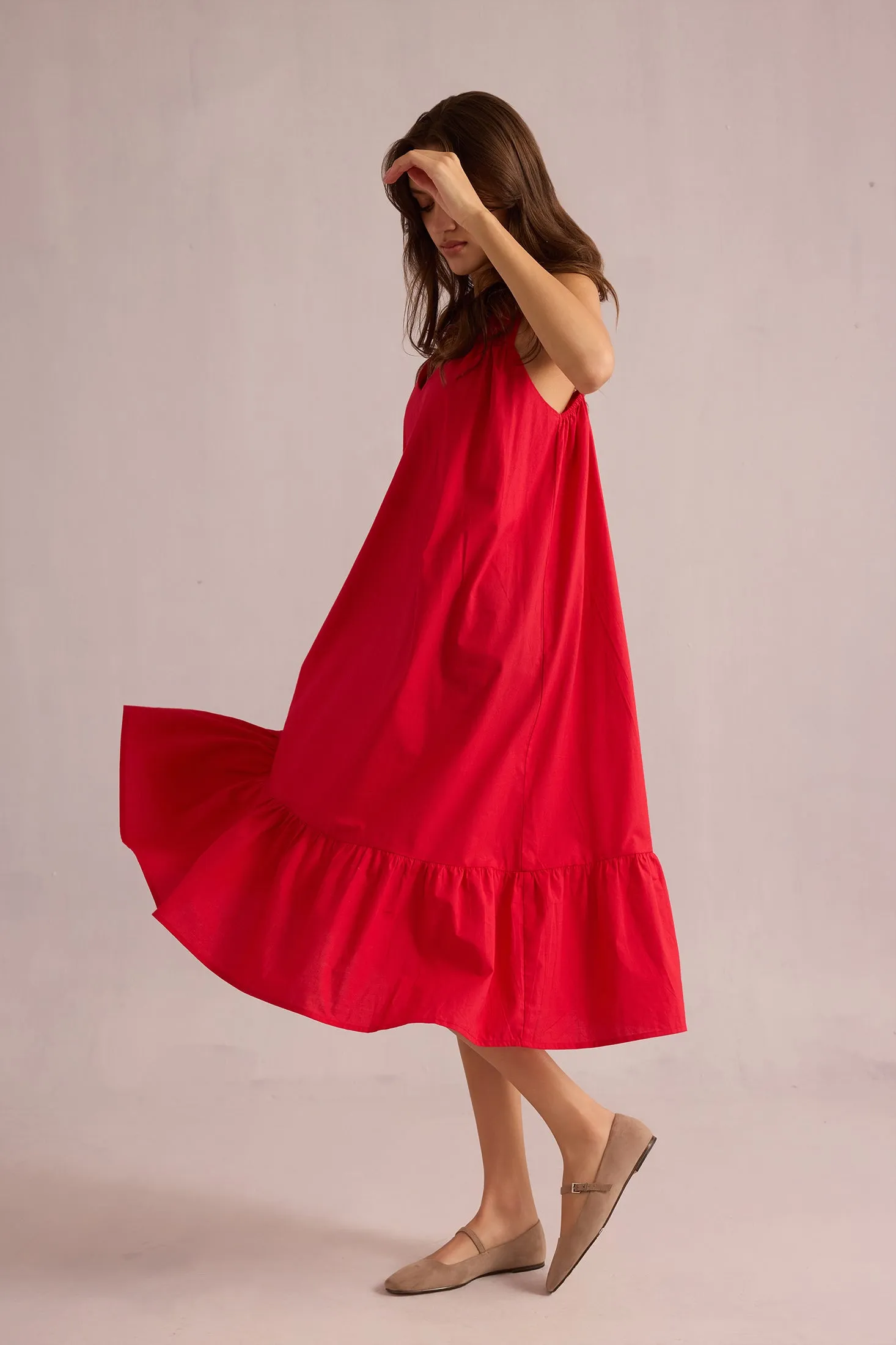Glowing Diana Sundress In Red sold by Myra Bag product image thumbnail 2