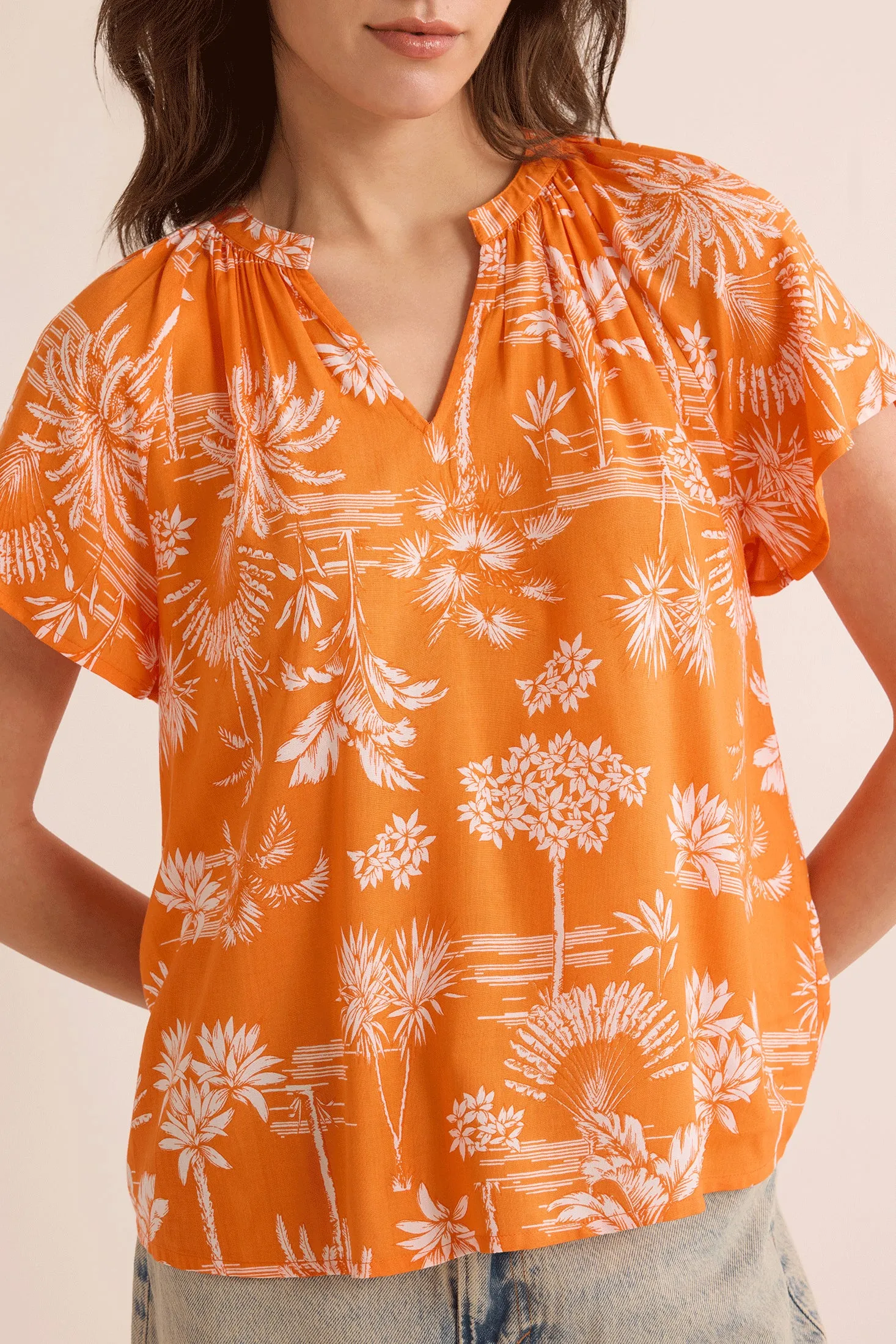 Rebecca's Repose Top In Orange sold by Myra Bag product image thumbnail 4