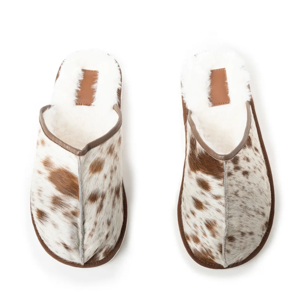 Swift Ridge House Men's Scuffs In Brown and White sold by Myra Bag