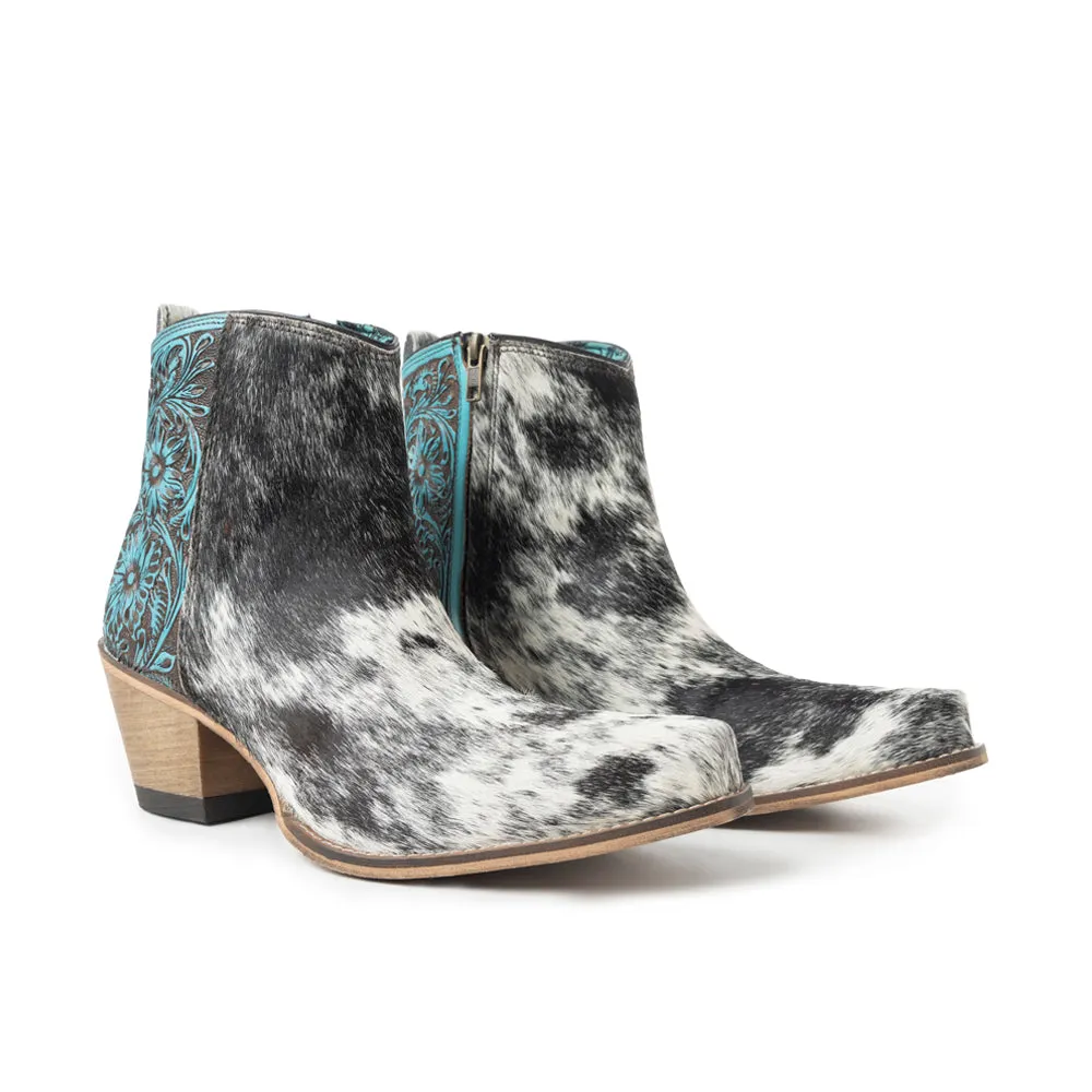 Reyna Ridge Booties In Black and White sold by Myra Bag product image thumbnail 3