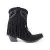 Rodeo Ride Booties In Black sold by Myra Bag