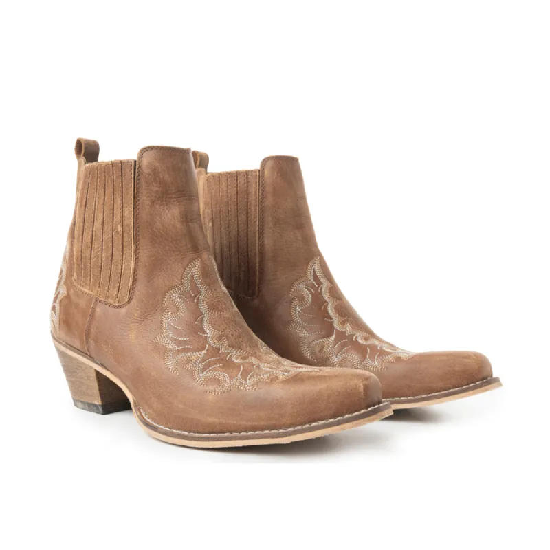 Dearling Ranch Booties In Brown sold by Myra Bag