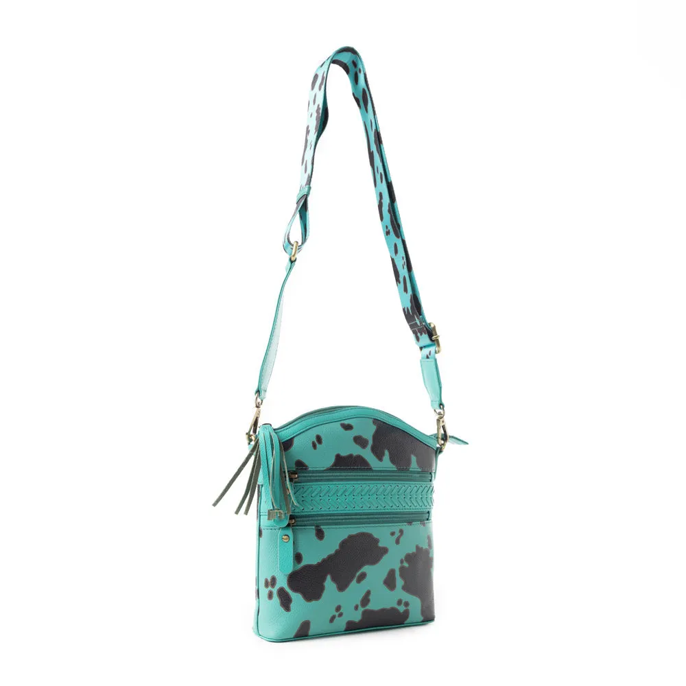 Prairie Sage Spotted Shoulder Bag In Turquoise sold by Myra Bag product image thumbnail 3