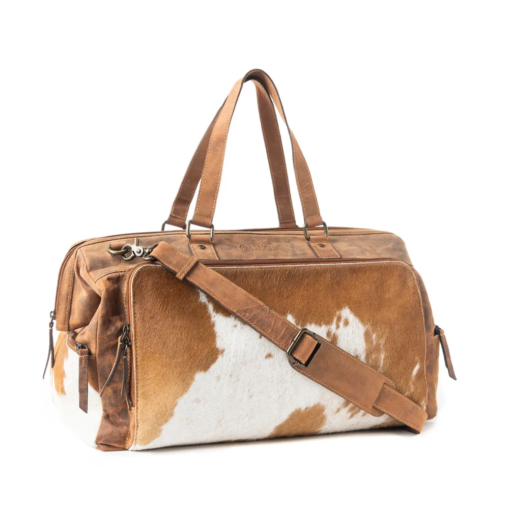 Antelope Mesa Trail Duffel In Brown and White sold by Myra Bag product image thumbnail 2