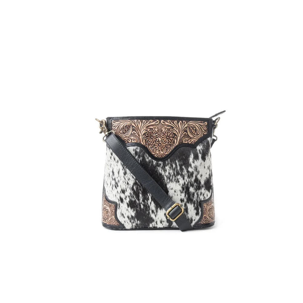 Glorious Rangelands Crossbody Bag In Black And White sold by Myra Bag