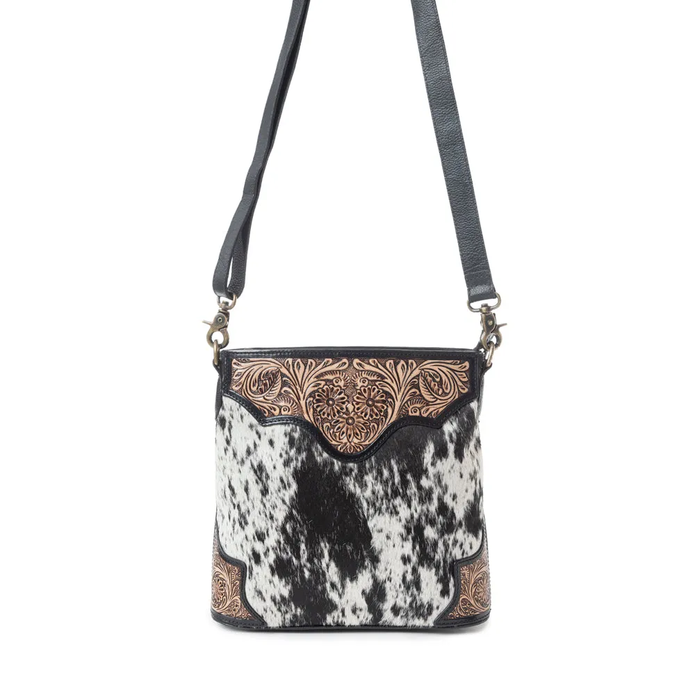Glorious Rangelands Crossbody Bag In Black And White sold by Myra Bag product image thumbnail 3