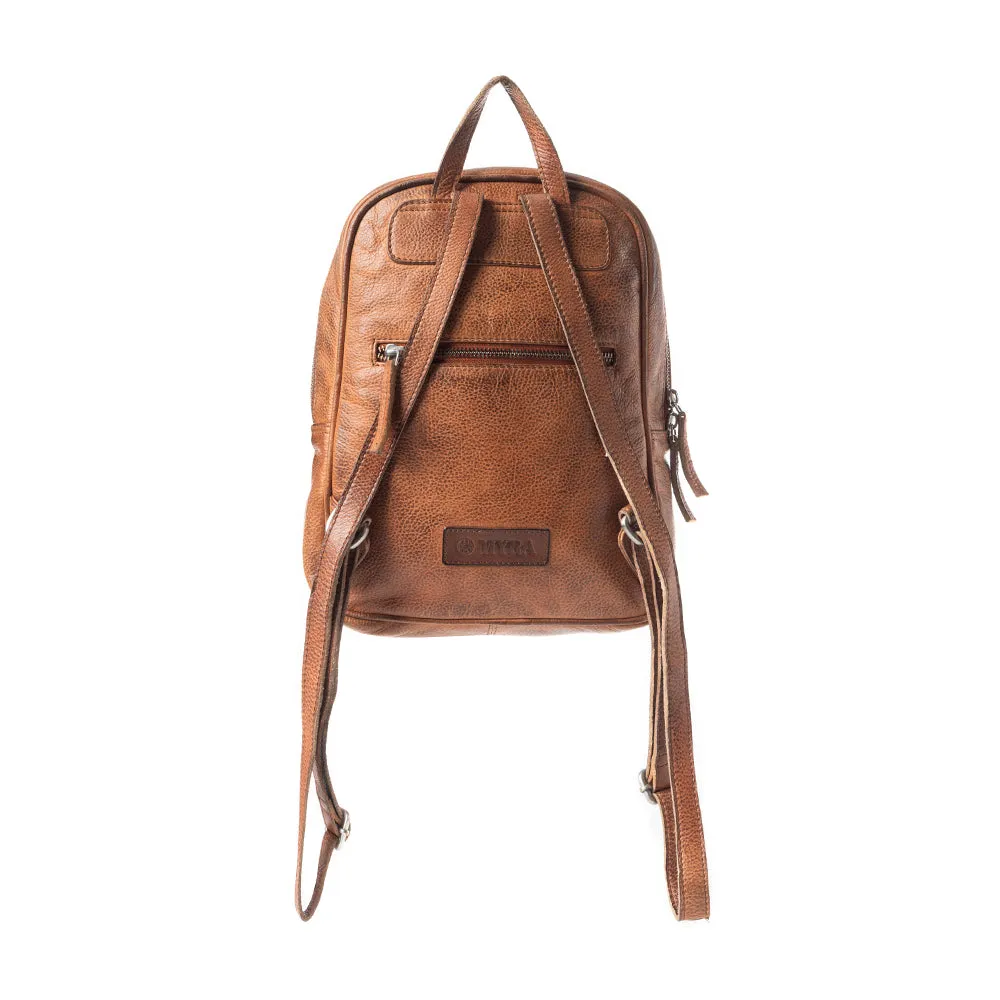 Roaming Traveller Backpack In Brown sold by Myra Bag product image thumbnail 3