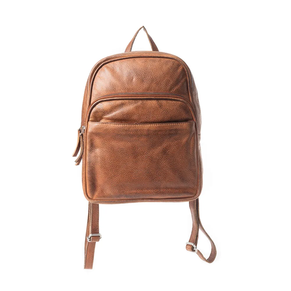 Roaming Traveller Backpack In Brown sold by Myra Bag