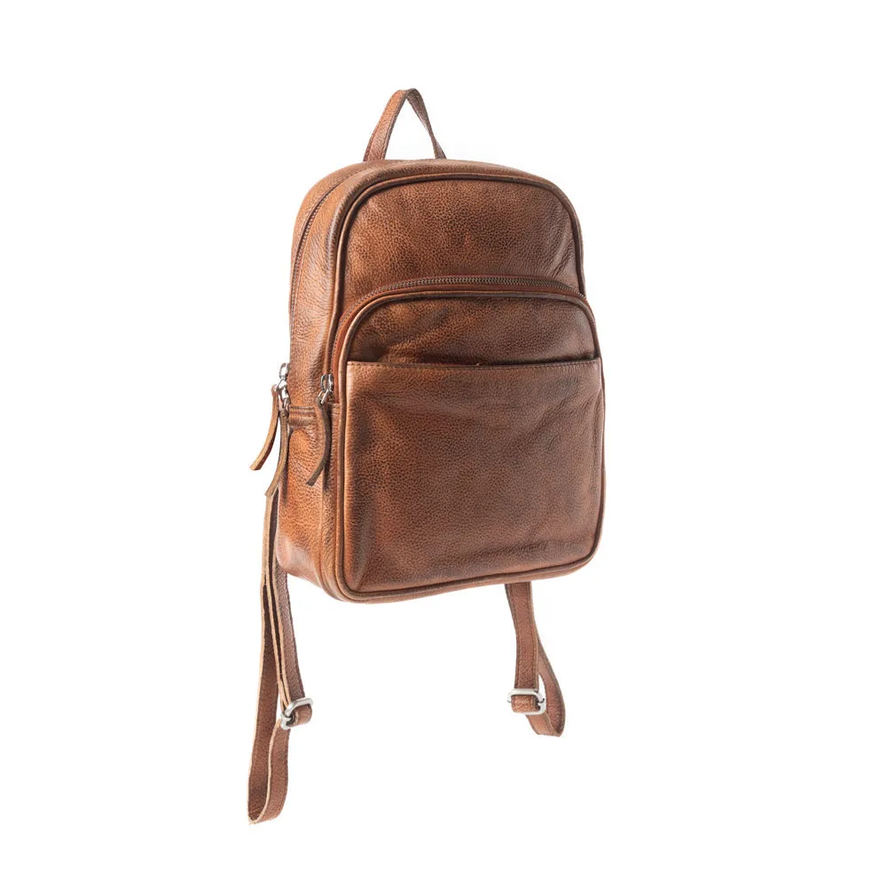 Roaming Traveller Backpack In Brown sold by Myra Bag product image thumbnail 2