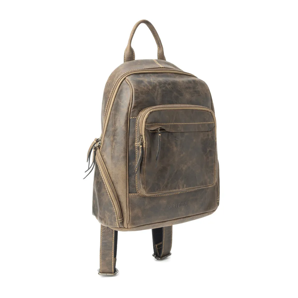 Mountain Range Backpack In Taupe sold by Myra Bag product image thumbnail 2