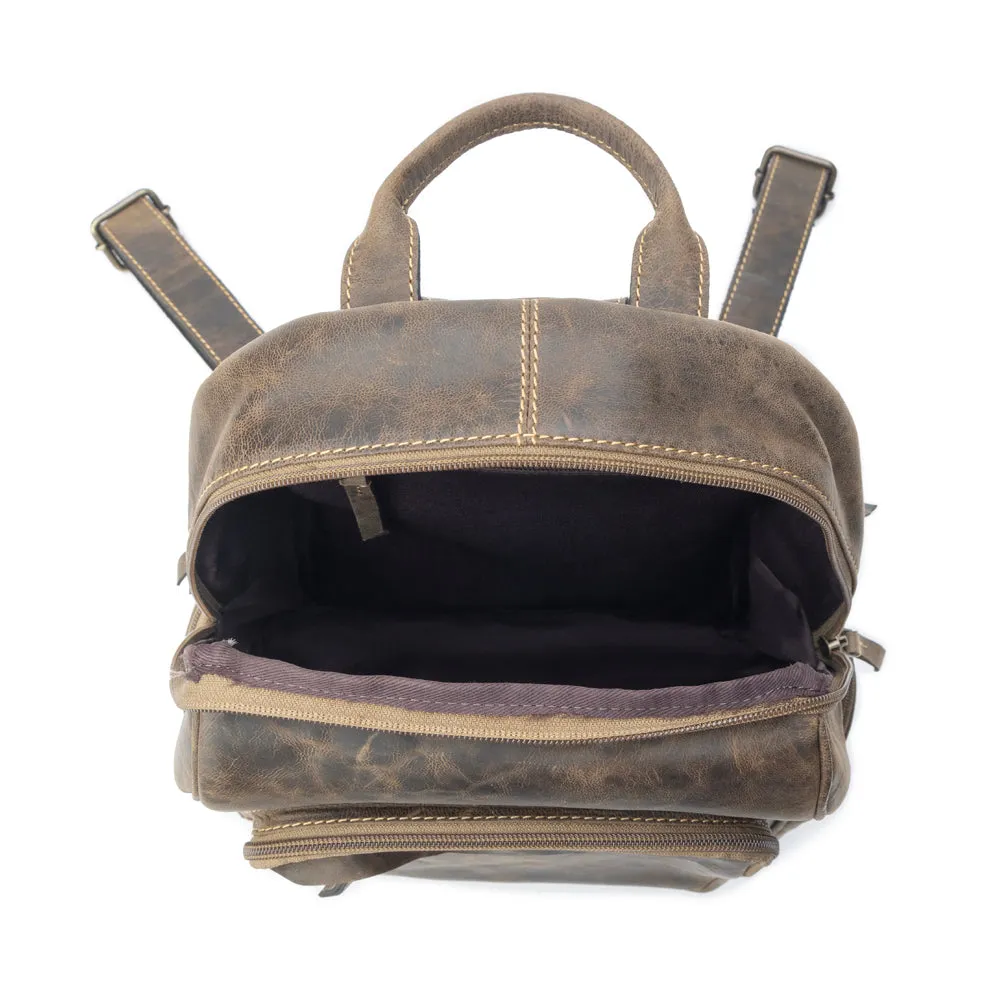 Mountain Range Backpack In Taupe sold by Myra Bag product image thumbnail 4