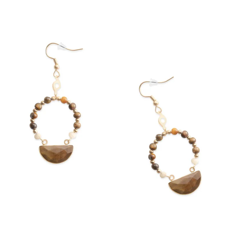Shonanna Earrings In Brown sold by Myra Bag