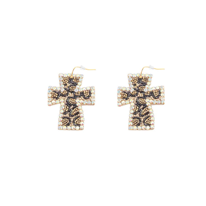 Faith, Always Beaded Earrings In Multicolor sold by Myra Bag