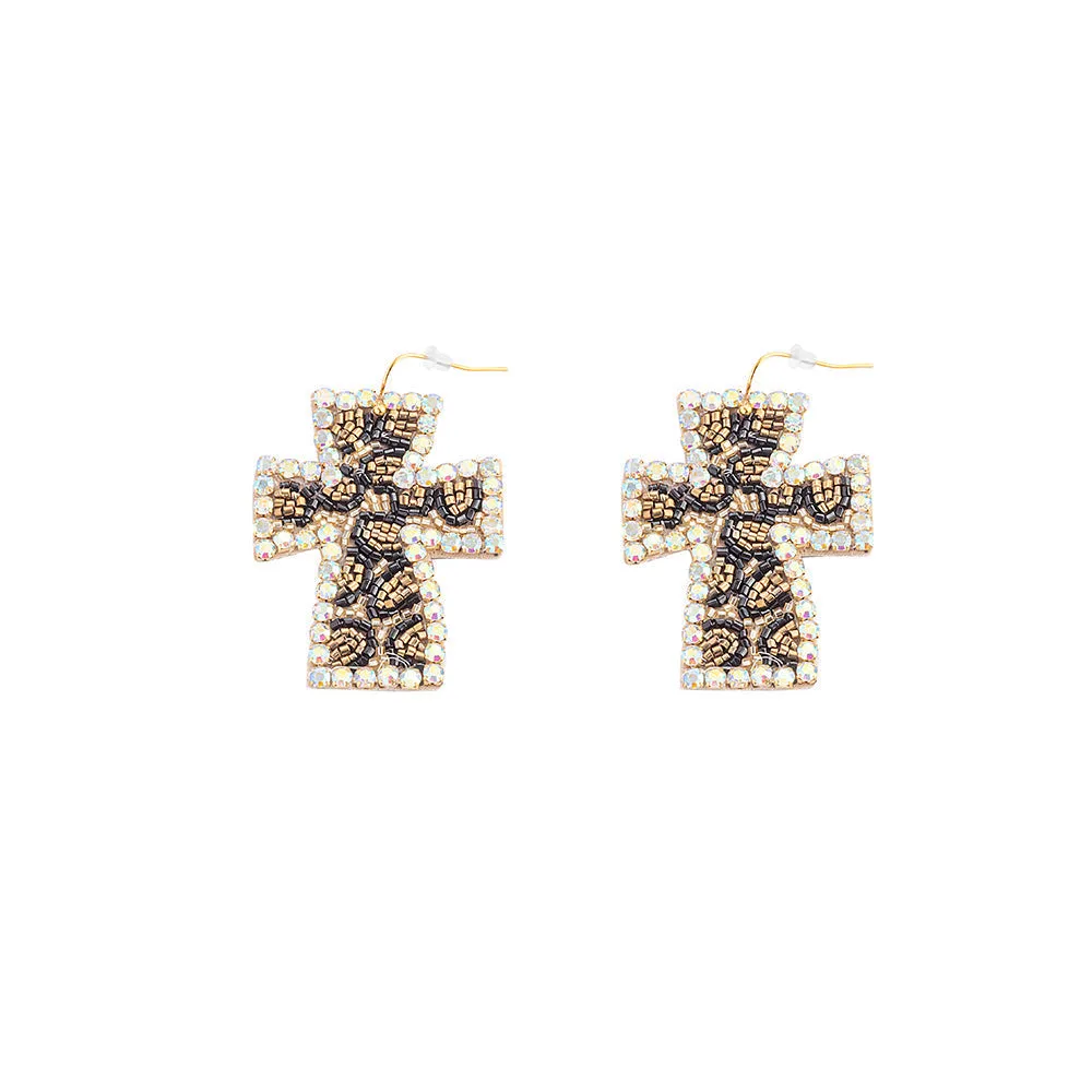 Faith, Always Beaded Earrings In Multicolor sold by Myra Bag