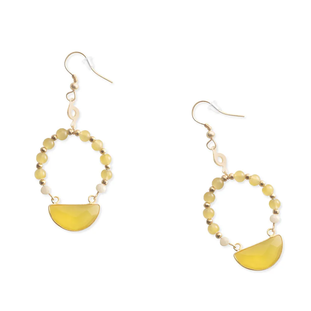 Shonanna Earrings In Yellow sold by Myra Bag product image thumbnail 2