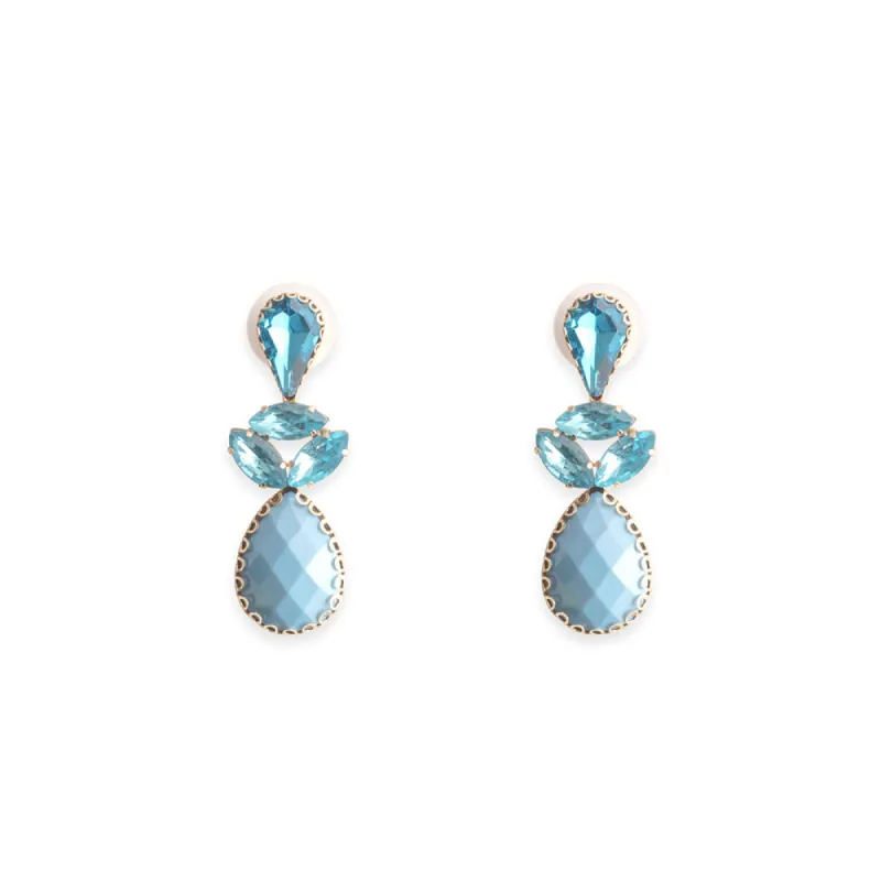 Bella in Blue Earrings In Sky Blue sold by Myra Bag
