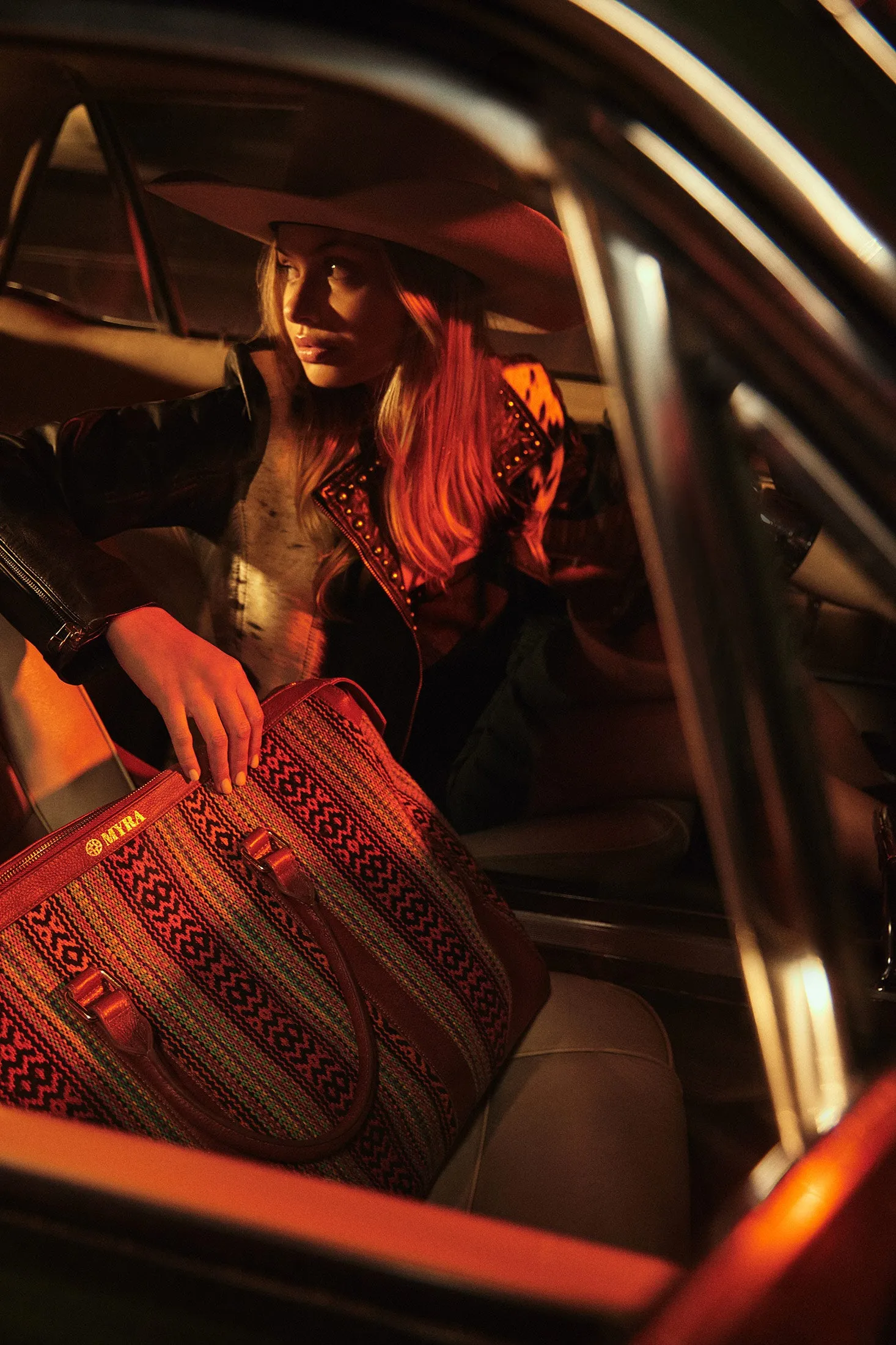 Stallion Way Duffel In Brown sold by Myra Bag product image thumbnail 5