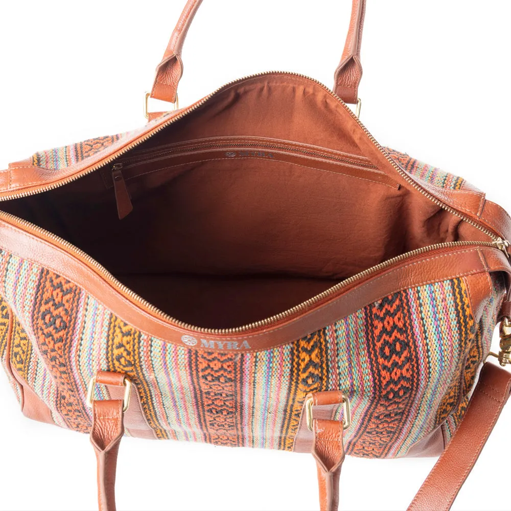 Stallion Way Duffel In Brown sold by Myra Bag product image thumbnail 4
