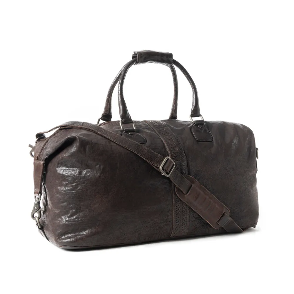 Prairie Wrangler Duffel In Dark Brown sold by Myra Bag product image thumbnail 2