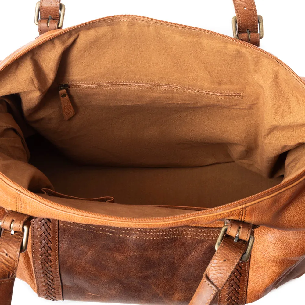 Mustang Rock Duffel In Brown sold by Myra Bag product image thumbnail 4