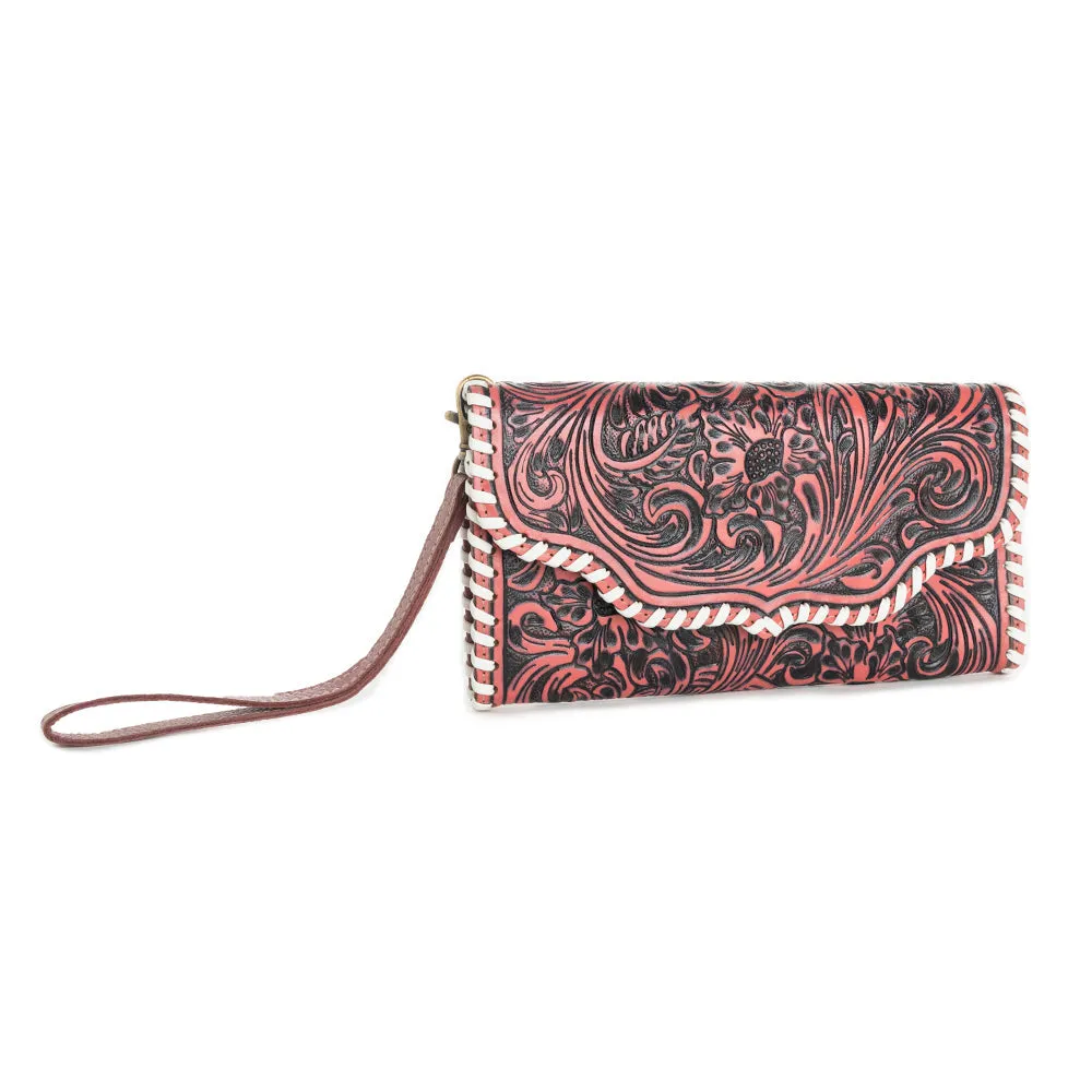 Desert Roses Wallet in Crimson In Pink sold by Myra Bag product image thumbnail 2
