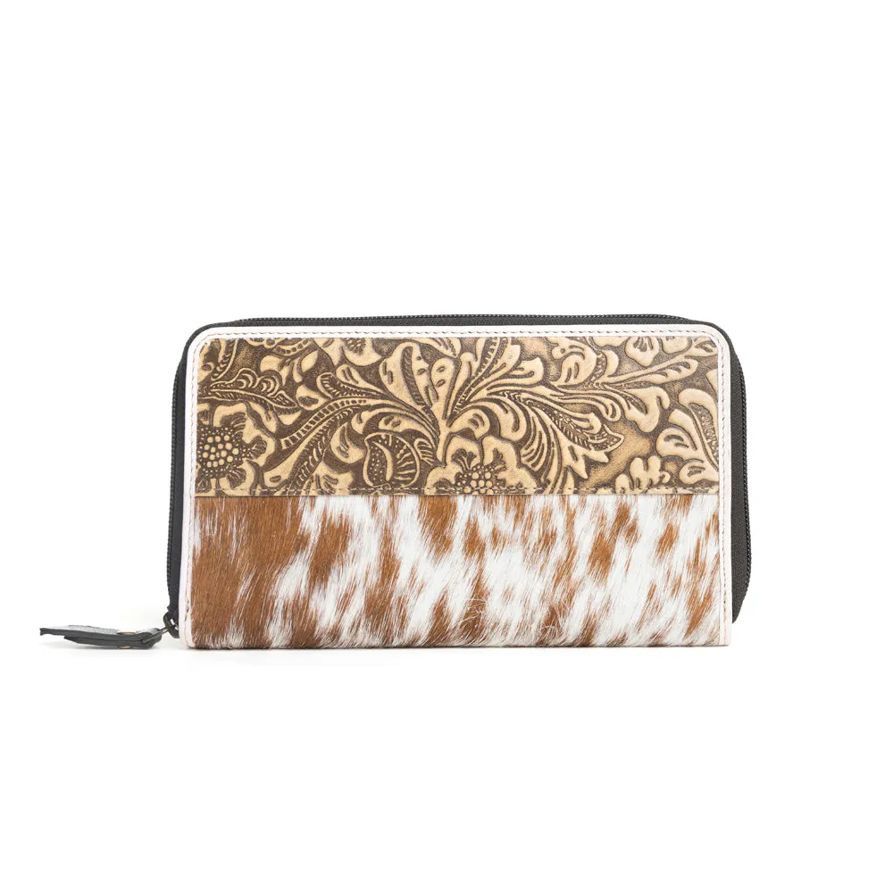 Of Prairie Sunsets Wallet In Brown sold by Myra Bag