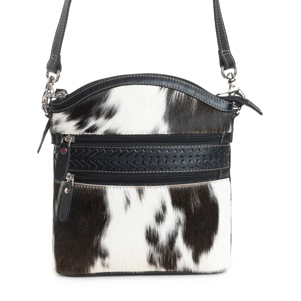 Wild Spirit Crossbody Bag in Black & White sold by Myra Bag