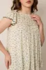 Jerrilou Floral Top In Off White sold by Myra Bag