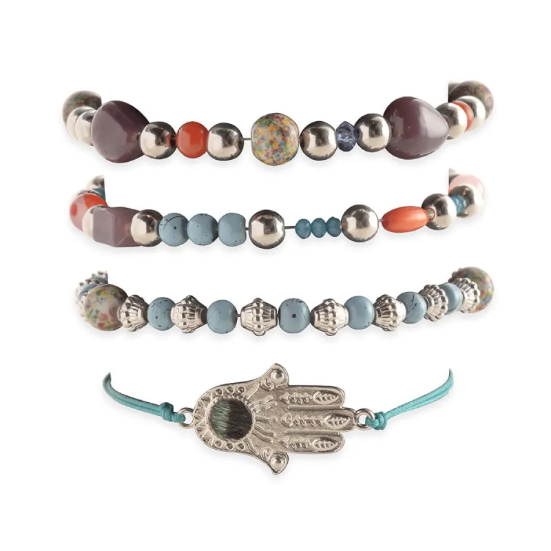 Protection Forever Stacked Bracelet sold by Myra Bag