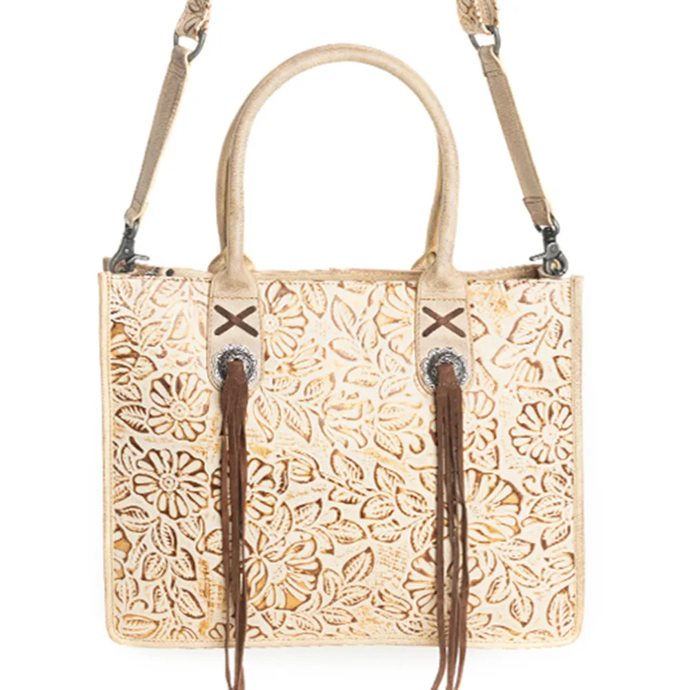 Angelstone Ridge Handbag in Mocha sold by Myra Bag