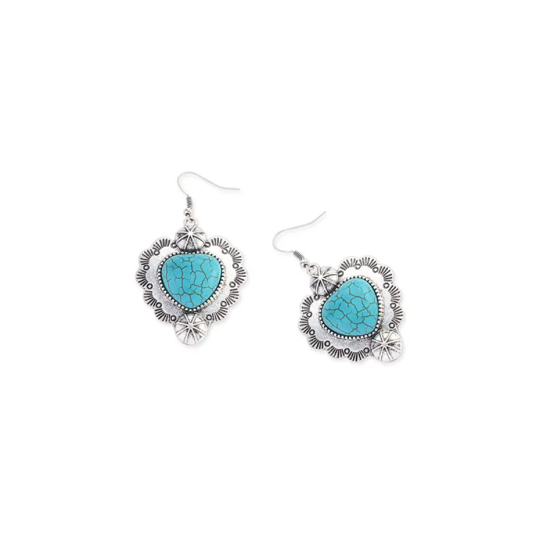 Cross My Heart Earrings In Blue sold by Myra Bag