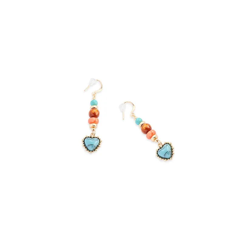 Trail Delight Earrings In Blue made by Myra Bag
