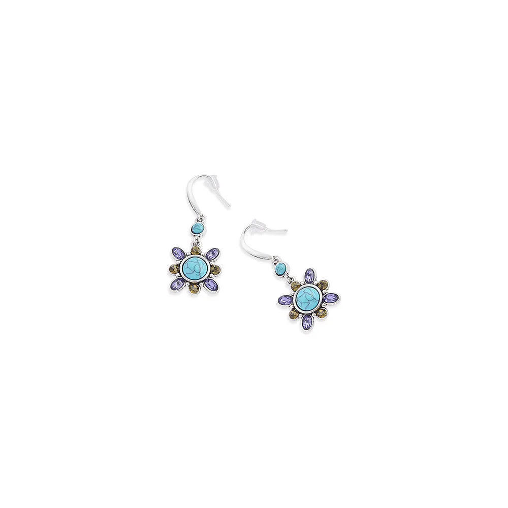 Calibri Trail Earrings In Blue sold by Myra Bag