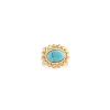 Marissa's Charm Ring In Golden and Turquoise sold by Myra Bag