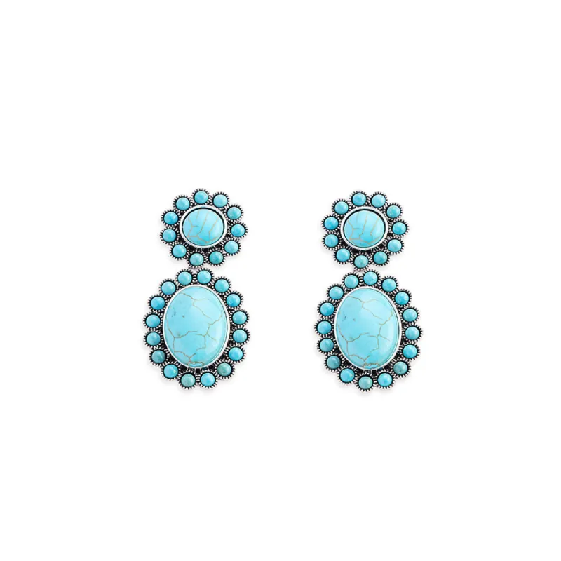 Windswept Mesa Earrings In Blue sold by Myra Bag
