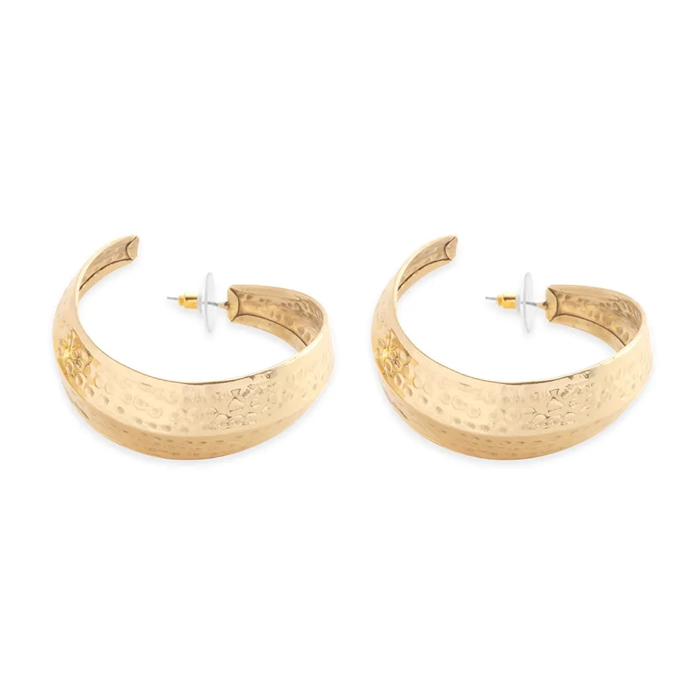 Marvilosa Hoop Earrings In Gold sold by Myra Bag product image thumbnail 2
