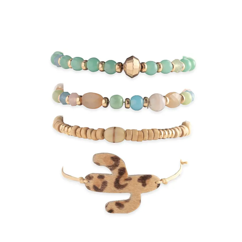 Dessert Sentinel Stacked Bracelet sold by Myra Bag