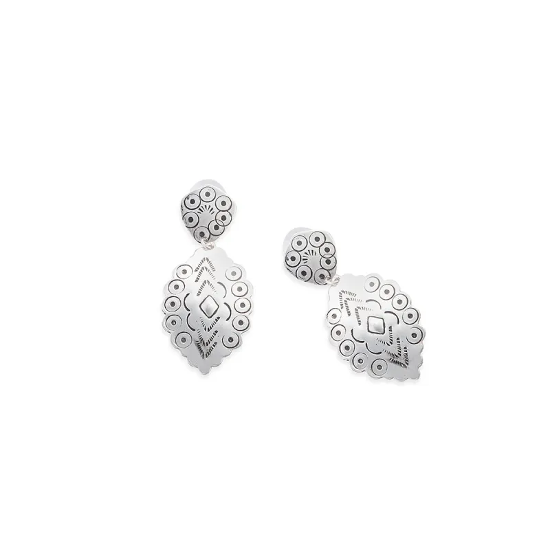 Antiqua Anne Earrings In Silver sold by Myra Bag