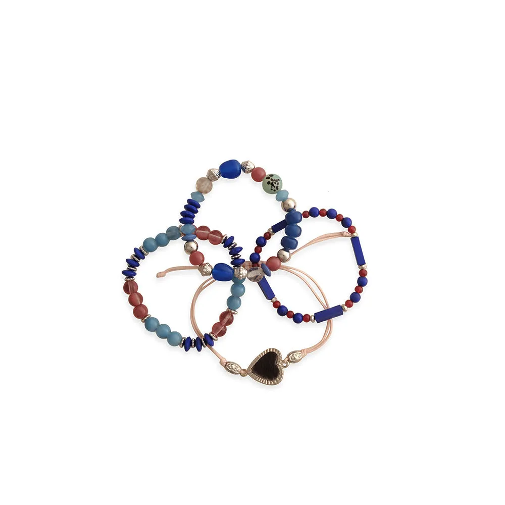 Heart of Midnight Stacked Bracelet sold by Myra Bag product image thumbnail 3