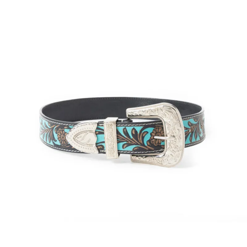 Swinging Door Kid's Belt In Blue sold by Myra Bag
