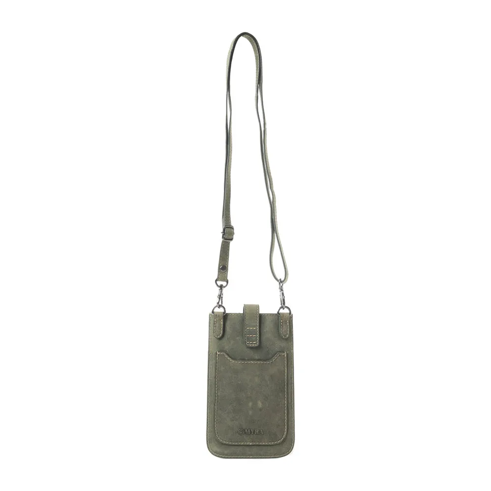 Golden Canyon Cell Phone Bag In Green sold by Myra Bag product image thumbnail 3