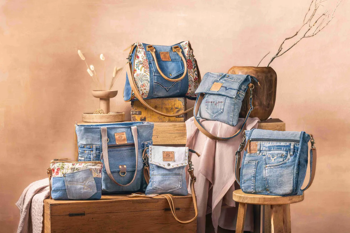 Dahlia Denim Collection sold by Myra Bag