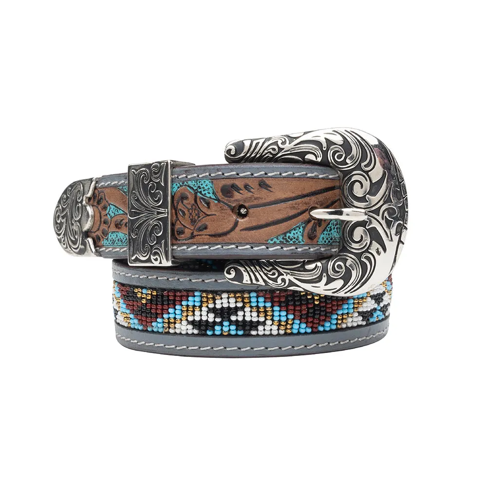 Sunrise Over Sanora Hand-tooled Women's Belt sold by Myra Bag