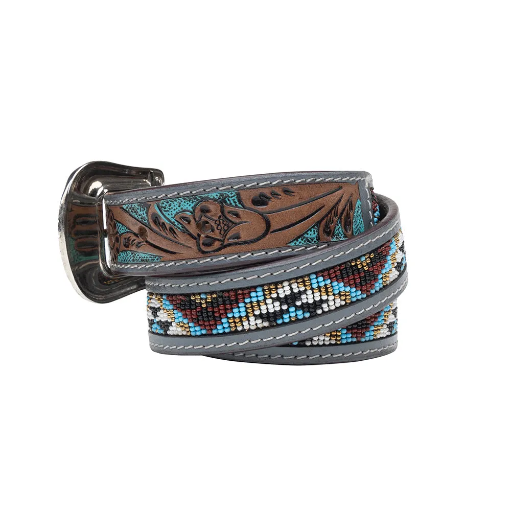 Sunrise Over Sanora Hand-tooled Women's Belt sold by Myra Bag product image thumbnail 3