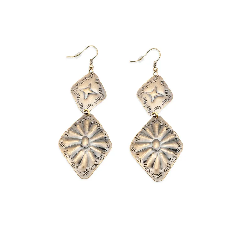 Prairie Concho Star Earrings sold by Myra Bag